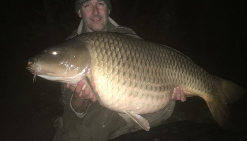 A 49 lb 8 oz carp from Boux, Glynn Newland, Apr 2017