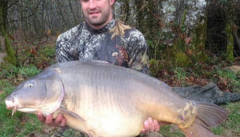 A 49 lb 14 oz carp from Boux, Andy Mason, Apr 2015