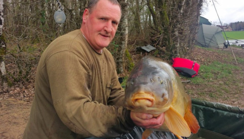 A 59 lb 8 oz carp from Boux, Derek Riley, Apr 2018