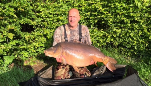 A 58 lb 13 oz carp from Boux, Glenn Lack, Jun 2015