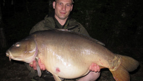 A 51 lb 7 oz carp from Boux, Wood's Party, Apr 2018