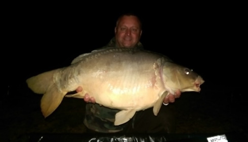 A 27 lb carp from Brie, Oct 2015