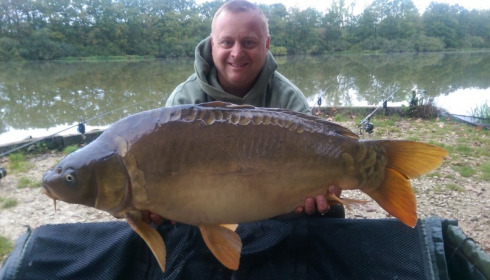 A 26 lb 4 oz carp from Brie, Oct 2015