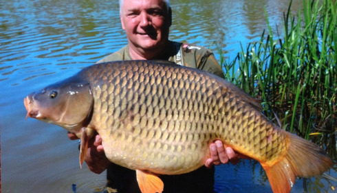 A 35 lb 10 oz carp from Brie, Mandy Brown, Apr 2018