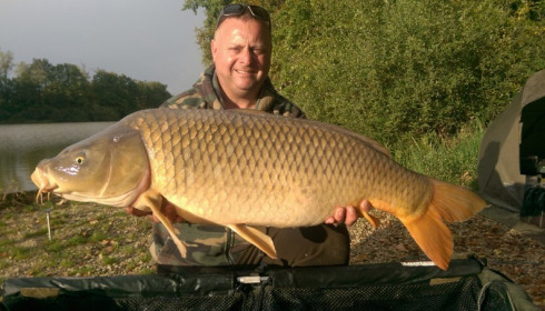A 30 lb 14 oz carp from Brie, Oct 2015