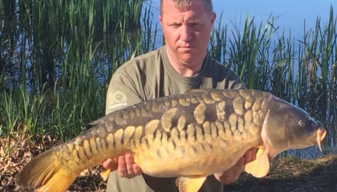 A 25 lb 8 oz carp from Brie, Shane Robins, Apr 2015
