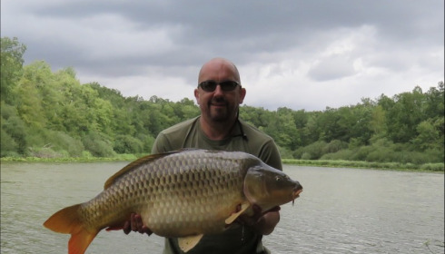 A 39 lb carp from Brie, Lance Andrews-Mason, Aug 2019