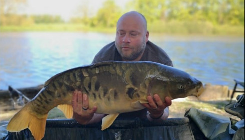 A 31 lb 4 oz carp from Brie, Roy Wiedenstriet, May 2019