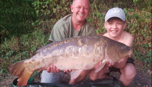 A 26 lb carp from Brie, Paul Hunt, Aug 2018