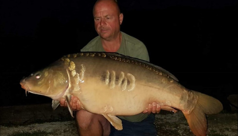 A 33 lb carp from Brie, Mark Bambridge, Aug 2018