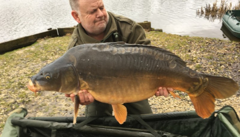 A 41 lb carp from Brie, Tony Ferry, Mar 2018