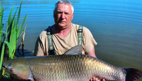 A 43 lb 10 oz grass carp from Brie, Craig Brown, Apr 2018