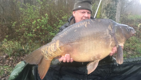 A 38 lb carp from Brie, Tony Ferry, Mar 2018