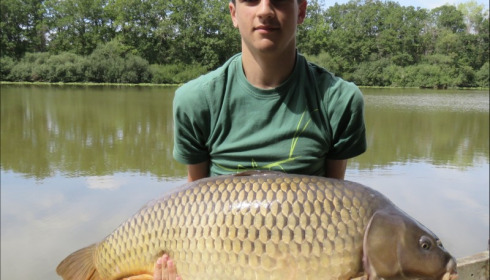 A 44 lb 12 oz carp from Brie, Harry Andrews-Mason, Aug 2019