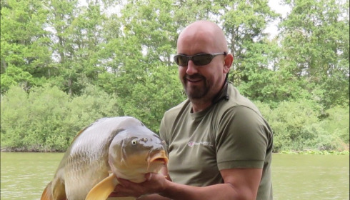 A 39 lb carp from Brie, Lance Andrews-Mason, Aug 2019