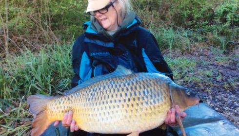 A 32 lb carp from Brie, Mandy Brown, Apr 2018