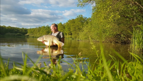 A 37 lb carp from Brie, Jamie Squires, May 2019