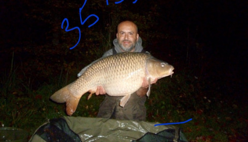 A 35 lb 2 oz carp from Brie, Jason Ellis, Sep 2017