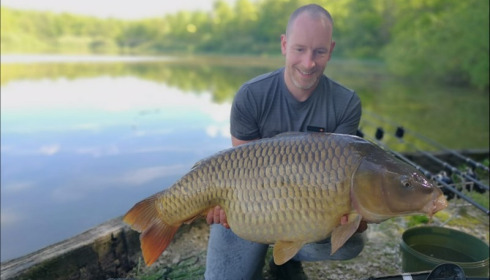 A 41 lb 4 oz carp from Brie, Jamie Squires, May 2019