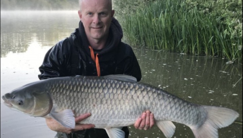 A 46 lb 2 oz grass carp from Brie, May 2019