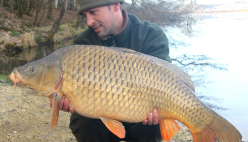 A 30 lb carp from Brie, Dean Randle, Mar 2015