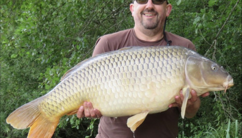 A 43 lb 9 oz carp from Brie, Lance Andrews-Mason, Aug 2019