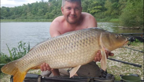 A 35 lb carp from Brie, Martin Saunders, Aug 2018