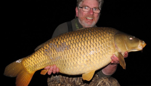 A 30 lb 12 oz carp from Brie, Ron Key, Mar 2015