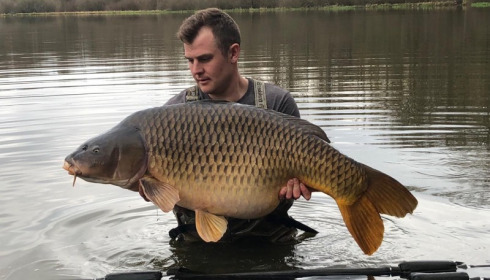 A 56 lb 8 oz carp from Brie, Roo Abbott, Apr 2018