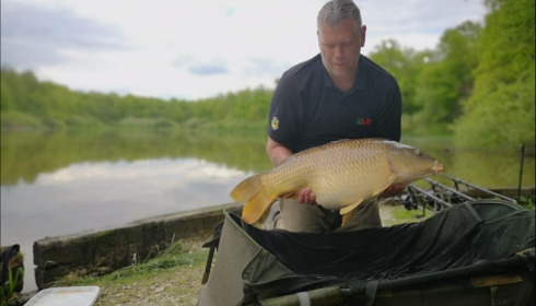 A 28 lb 8 oz carp from Brie, Crispin Valentine, May 2019