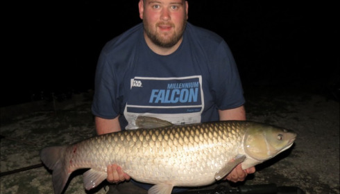 A 43 lb carp from Brie, Craig Chesters, Aug 2019