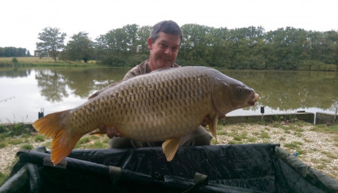 A 36 lb 14 oz carp from Brie, Oct 2015