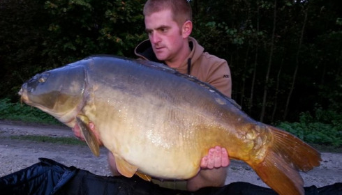 A 47 lb 3 oz carp from Brocard Large, Swim 5 , Oct 2014