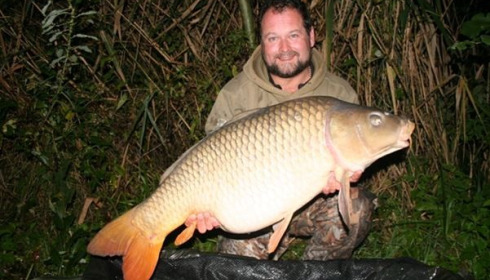 A 40 lb 8 oz carp from Brocard Large, Shaun Harrison, Oct 2013