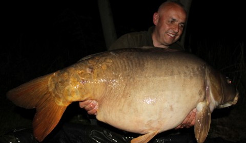 A 53 lb carp from Brocard Large, Swim 7, Apr 2014