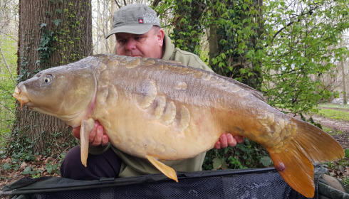 A 41 lb fish from Brocard Large, Mar 2022