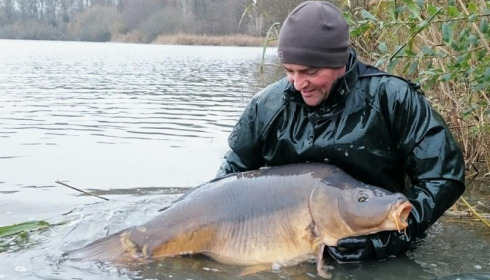 A carp from Brocard Large, 2014 Netting / Stock Check, Dec 2014
