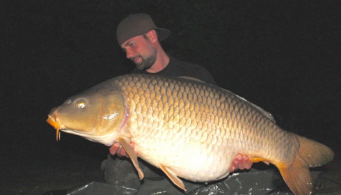 A 41 lb 8 oz carp from Brocard Large, Swim 11, May 2015