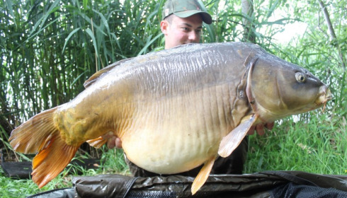 A 47 lb 3 oz carp from Brocard Large, Jun 2014