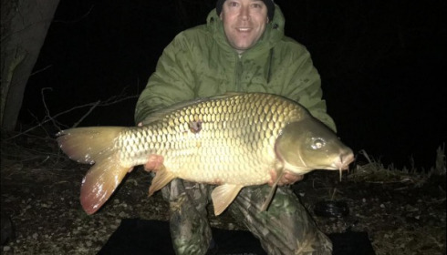 A 24 lb 2 oz carp from Brocard Large, Del Mackey, Mar 2019