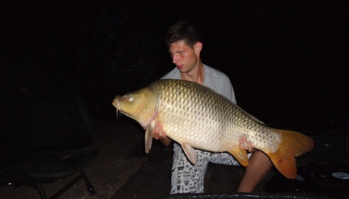 A 44 lb 9 oz carp from Brocard Large, Jul 2013