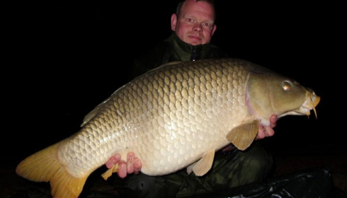 A 49 lb 5 oz carp from Brocard Large, Swim 5 , Oct 2014