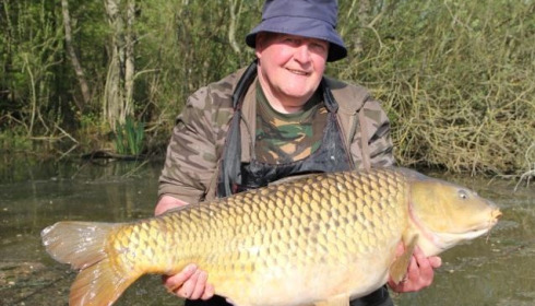 A 45 lb 8 oz carp from Brocard Large, John Weighell, Apr 2014