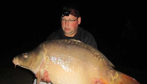 A 49 lb 8 oz carp from Brocard Large, Bert Rohrich, Sep 2014