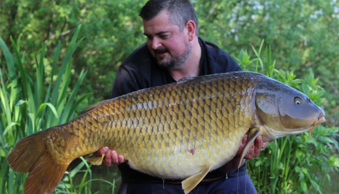 A 44 lb 12 oz carp from Brocard Large, Andy Gilbert, May 2018