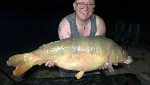 A 32 lb fish from Brocard Large, Leather, Jul 2023