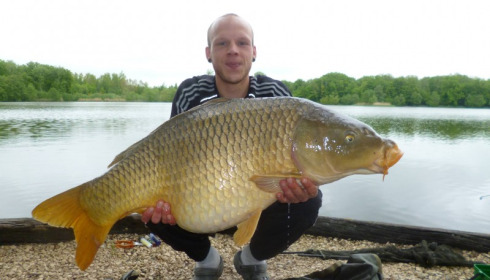 A 48 lb 5 oz carp from Brocard Large, May 2013