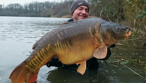 A carp from Brocard Large, 2014 Netting / Stock Check, Dec 2014