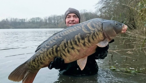A carp from Brocard Large, 2014 Netting / Stock Check, Dec 2014