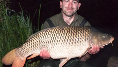 A 33 lb 5 oz carp from Brocard Large, Mike Linstead, Sep 2014